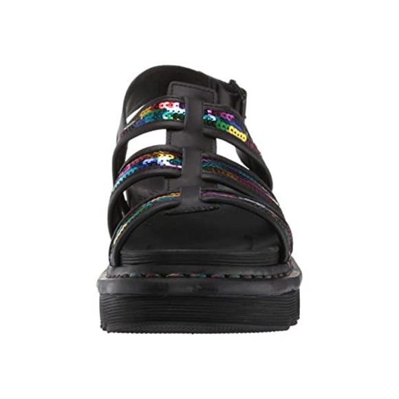 Dr. Martens Rainbow Sequin Platform Black - Picture 7 of 8